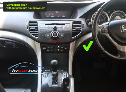 Honda Accord Euro 2008-2015 stereo facia 9 inch android Double din 2 din fascia frame surround