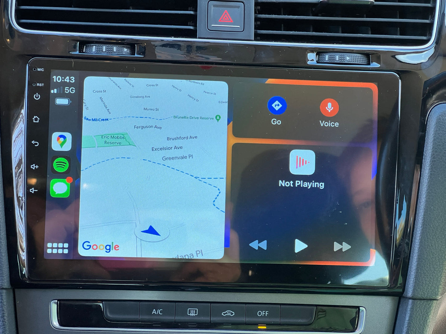 Volkswagen VW Golf 13-20 mk7 GTI 10" Infotainment Wireless Apple Carplay GPS stereo