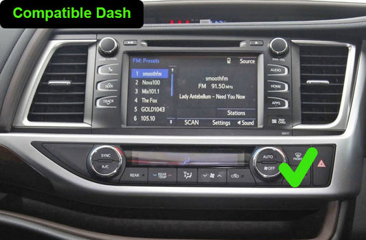 Toyota Kluger 2015-2021 GPS Bluetooth Wireless Apple CarPlay android auto 10" Touchscreen