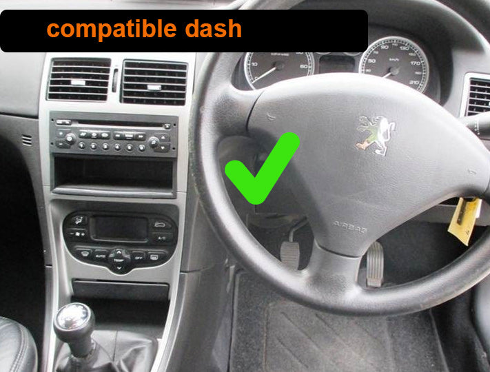 Peugeot 307 2002-2013 Wireless Apple Carplay Android Auto GPS Bluetooth Stereo