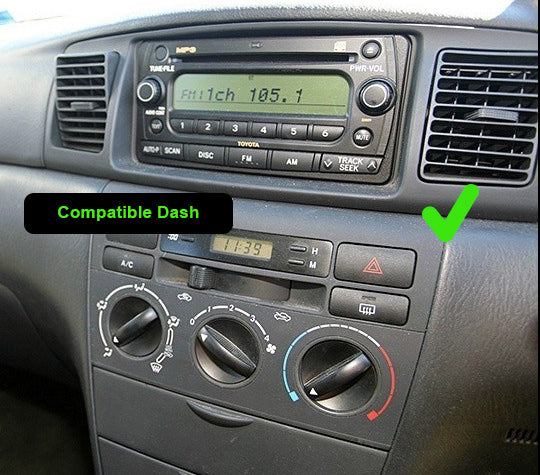 Toyota Corolla 2004-2008 GPS Wireless Apple CarPlay Android Auto Stereo Radio