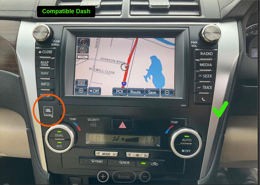 Toyota Aurion Presara 2012-2015 GPS Stereo Touchscreen Wireless carplay Android Auto Support JBL sound system