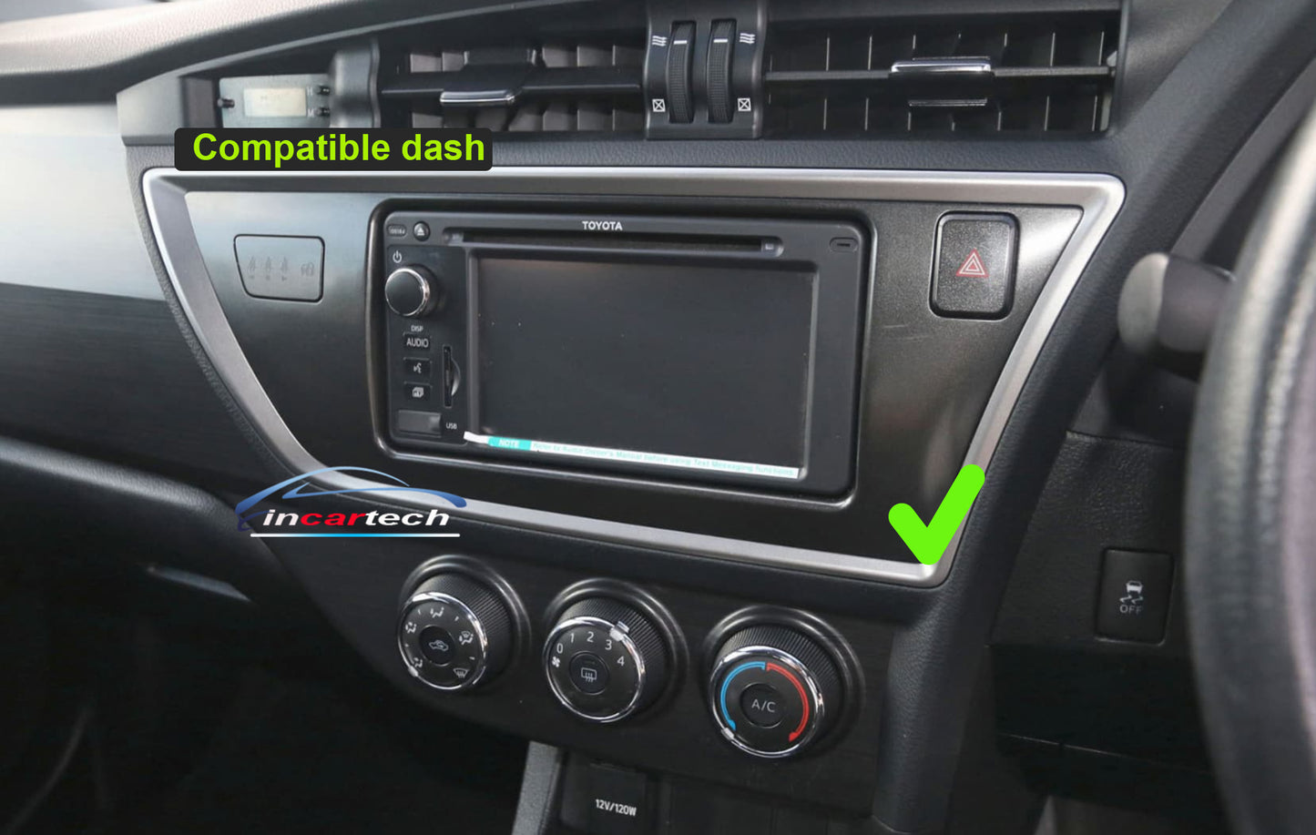 Toyota Corolla 2012-2016 Hatchback GPS Wireless Apple Carplay Android auto stereo
