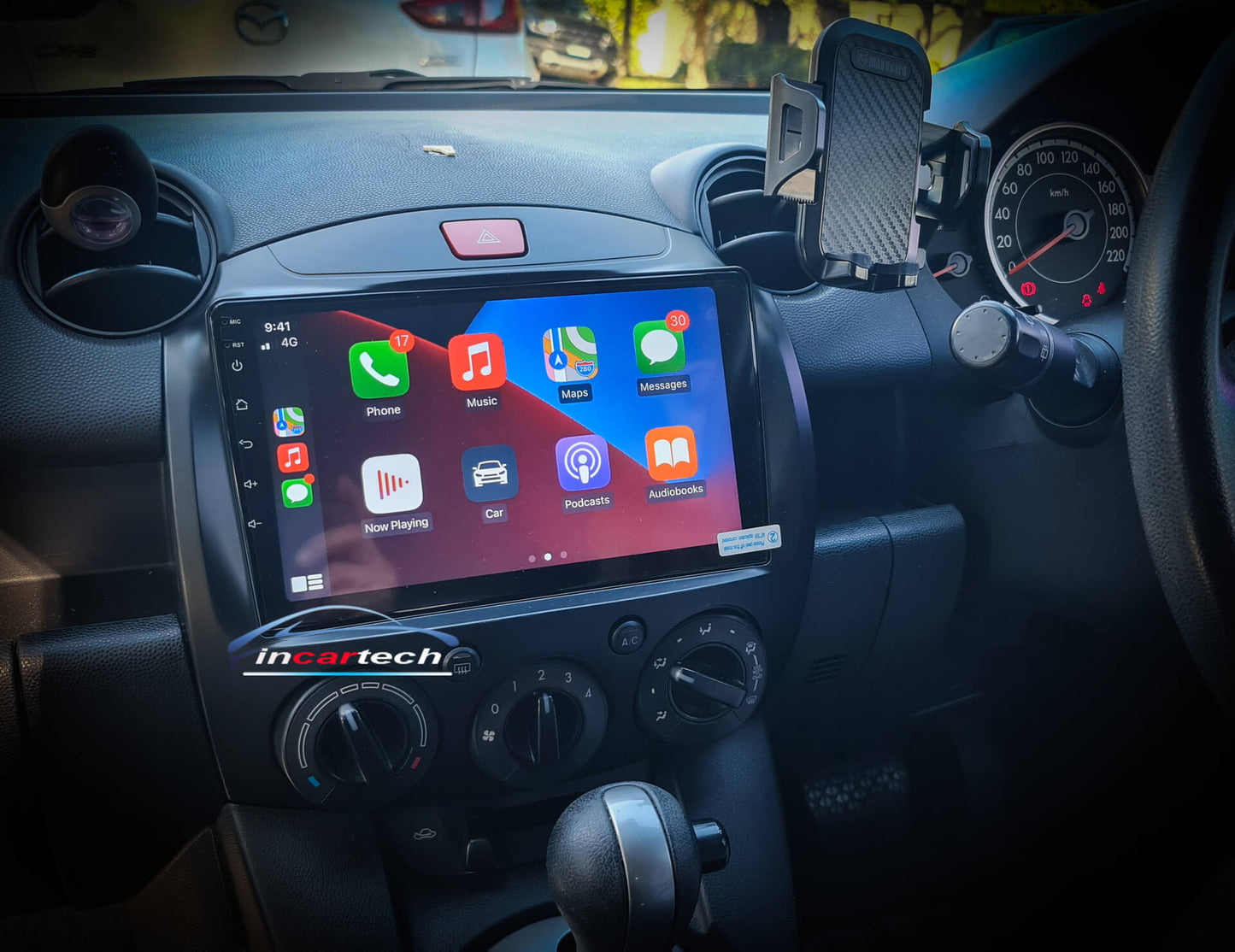 Mazda 2 2007-2014 GPS Bluetooth Handfree Music Stream USB Sat Nav Touchscreen
