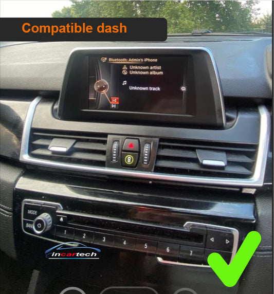 10.25 inch touchscreen BMW 2 Series F45 F46 2012-2017 aftermarket screen upgrade Car stereo wireless Carplay and wireless android auto