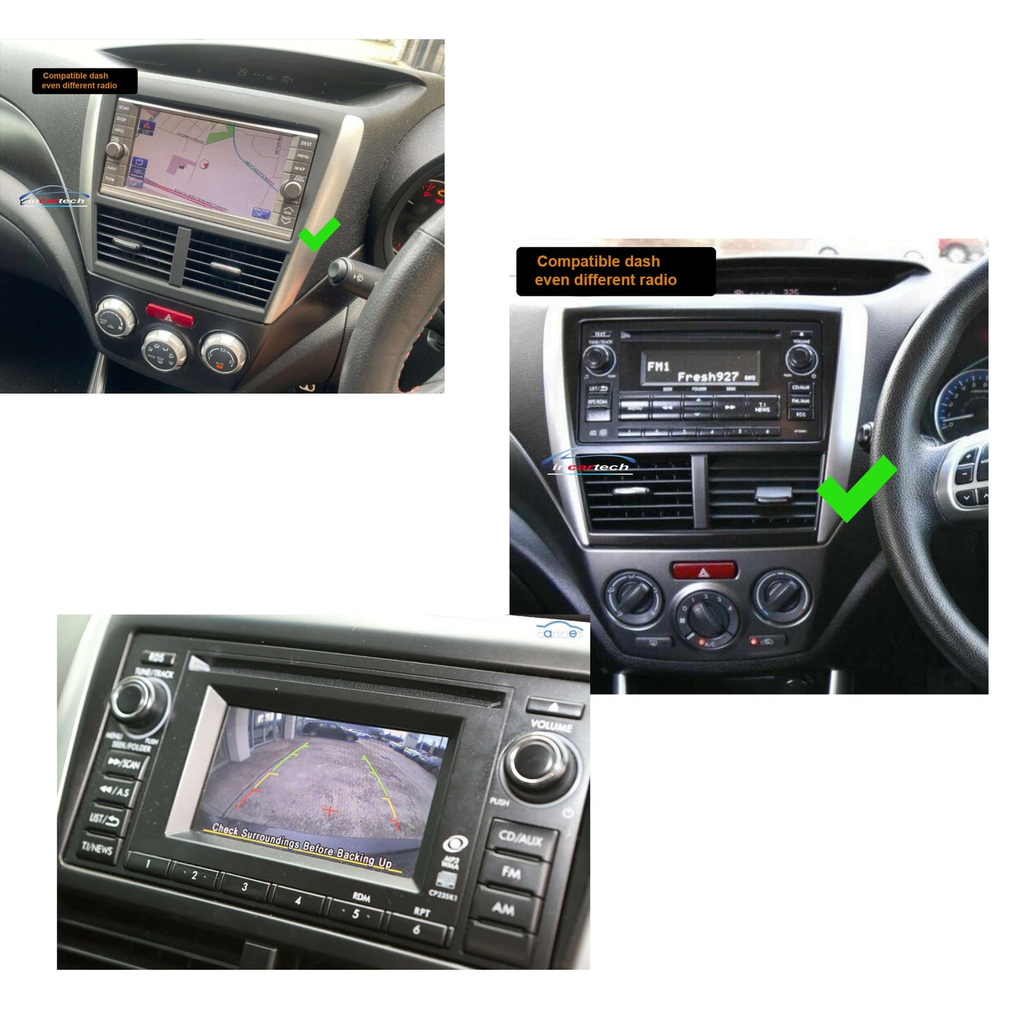 Subaru Forester 2007-2012 9" GPS Bluetooth Wireless Apple CarPlay Android Auto Stereo Headunit