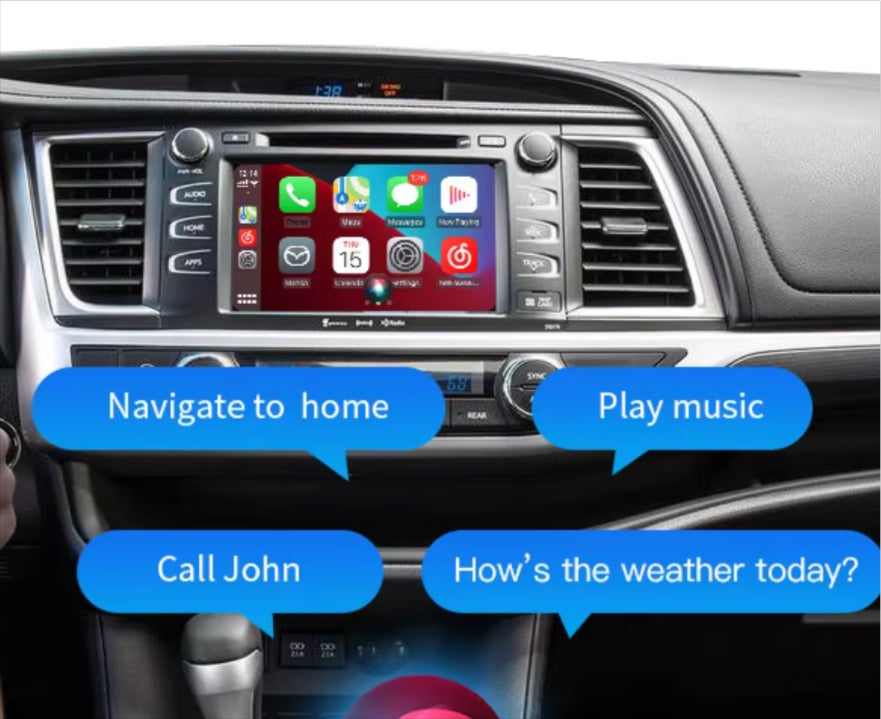 Apple CarPlay for 2014-2021 Toyota Kluger Grande | Wireless & Wired | CarPlay & Android Auto Upgrade Module / Adapter