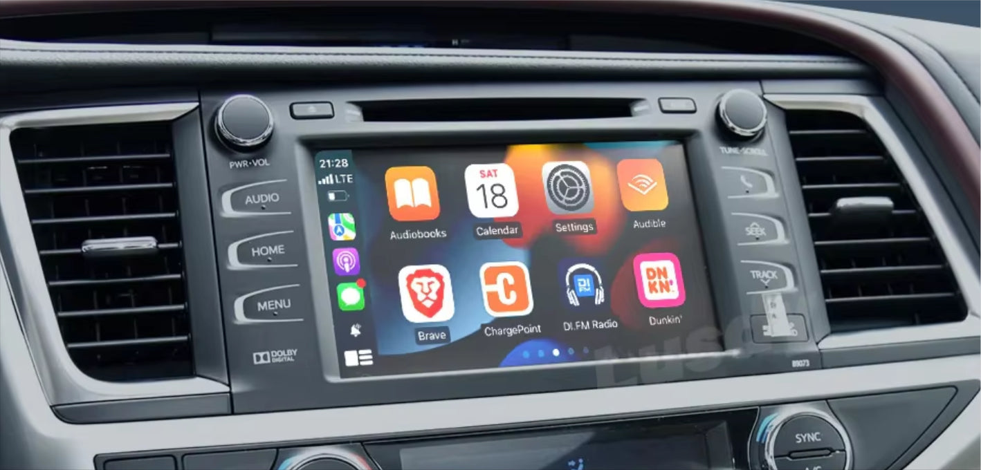 Apple CarPlay for 2014-2021 Toyota Kluger Grande | Wireless & Wired | CarPlay & Android Auto Upgrade Module / Adapter