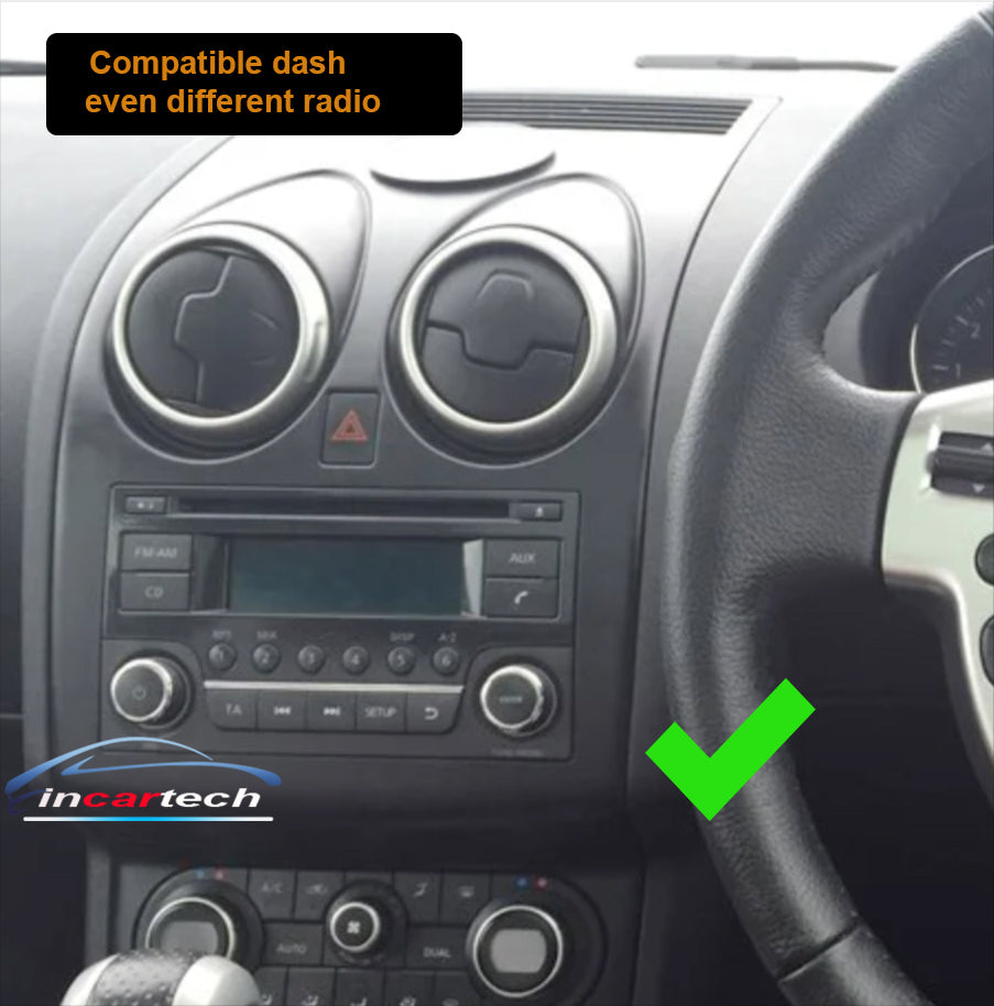 Nissan Dualis J10 2007-2013 Wireless Apple CarPlay Andriod Auto GPS Bluetooth Stereo