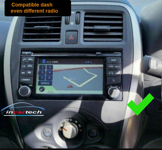 Nissan Micra 2015 2016 K13 GPS Bluetooth Wireless Apple CarPlay Android Auto Stereo