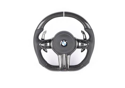 Carbon Fiber Car Steering Wheel For BMW M M3 M5 M6 F01 F02 F06 F07 F10 F11 F12 F13 F30 F32 F80 F91 E90 E91 E92 Car Accessories,Carbon fiber steering wheel, Performance steering wheel, Lightweight car steering wheel,