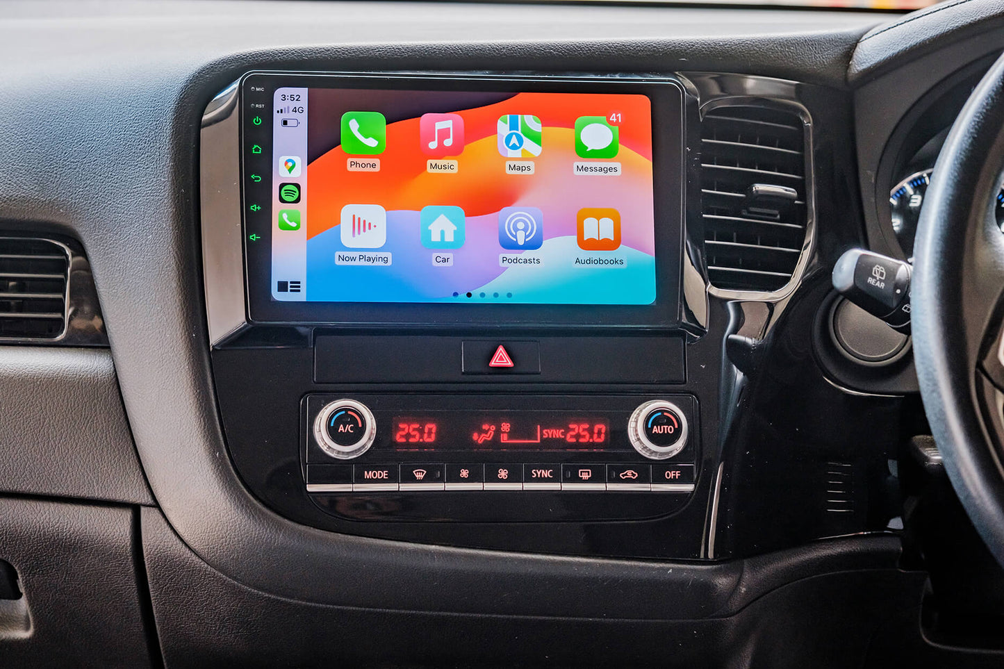 Mitsubishi Outlander 2013-2020 GPS Bluetooth Stereo Wireless Apple Carplay Android Auto Headunit