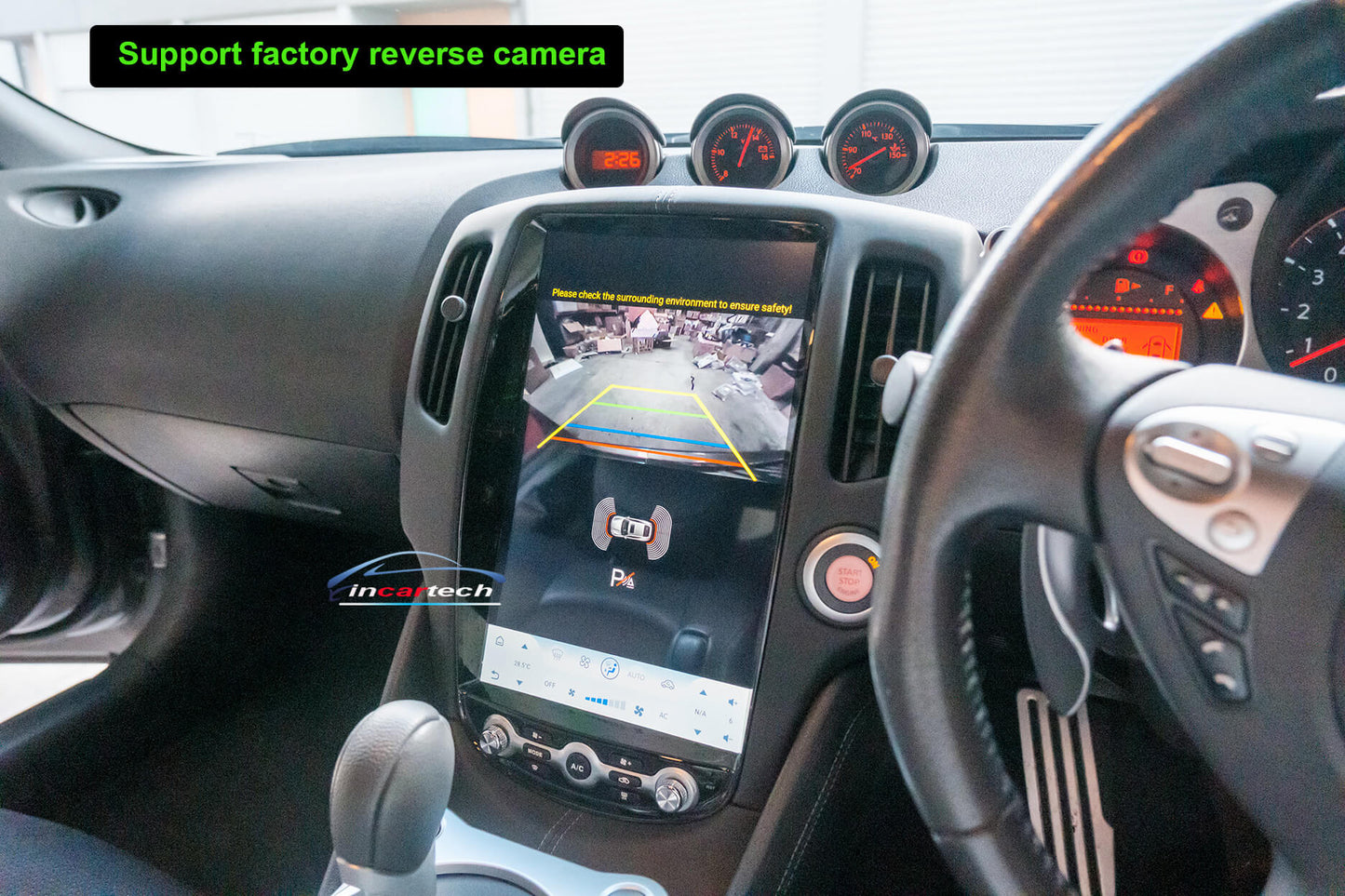 Nissan 370Z 2009-2020 15.6" Tesla Style Infotainment Wireless Apple CarPlay Android Auto Stereo