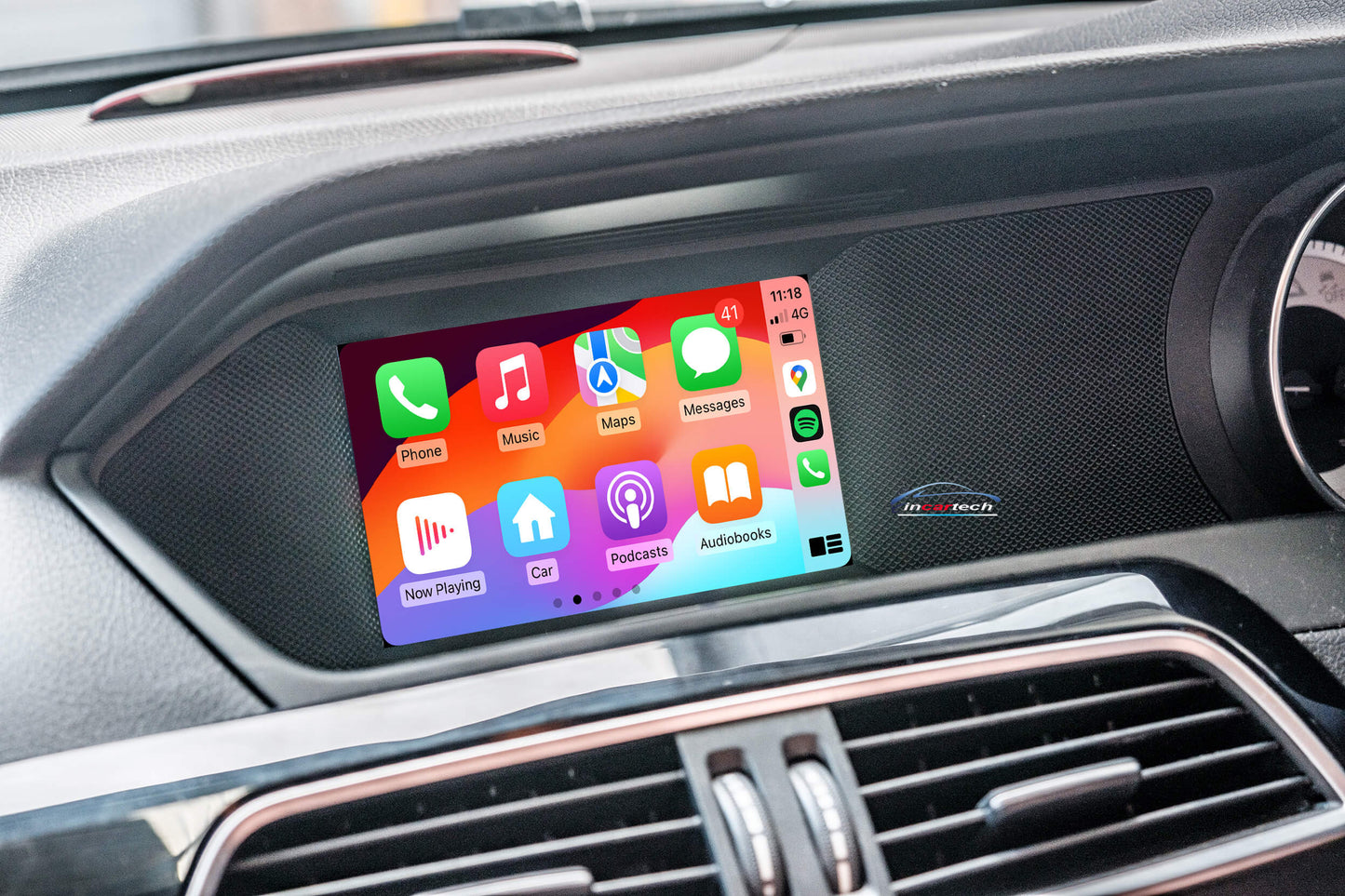 Mercedes Benz C Class 12-14 W204 Add Wireless Carplay & Android Auto MMI Retrofit interface