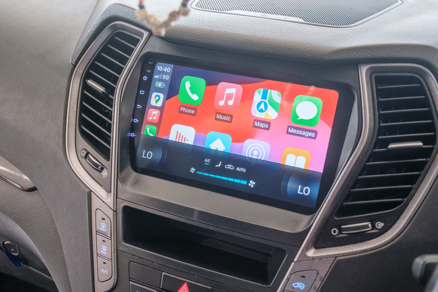Hyundai Santa Fe 2013-2018 GPS BT wireless Apple CarPlay Android Auto Stereo 9"