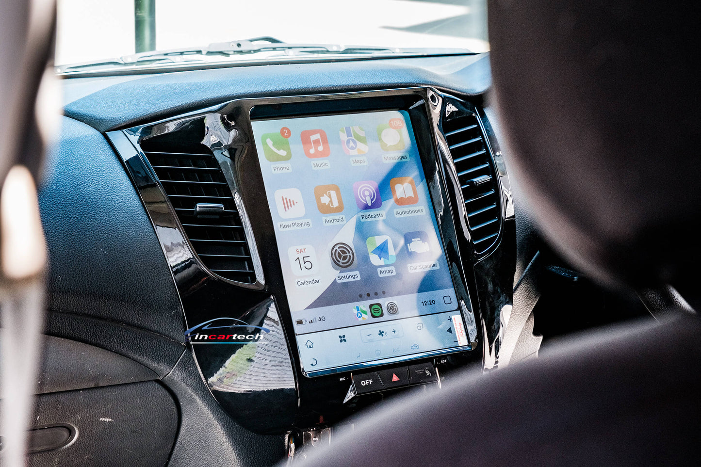 Mitsubishi Triton 2014-2025 12.1" GPS Stereo Wireless Apple CarPlay Android Auto Headunit