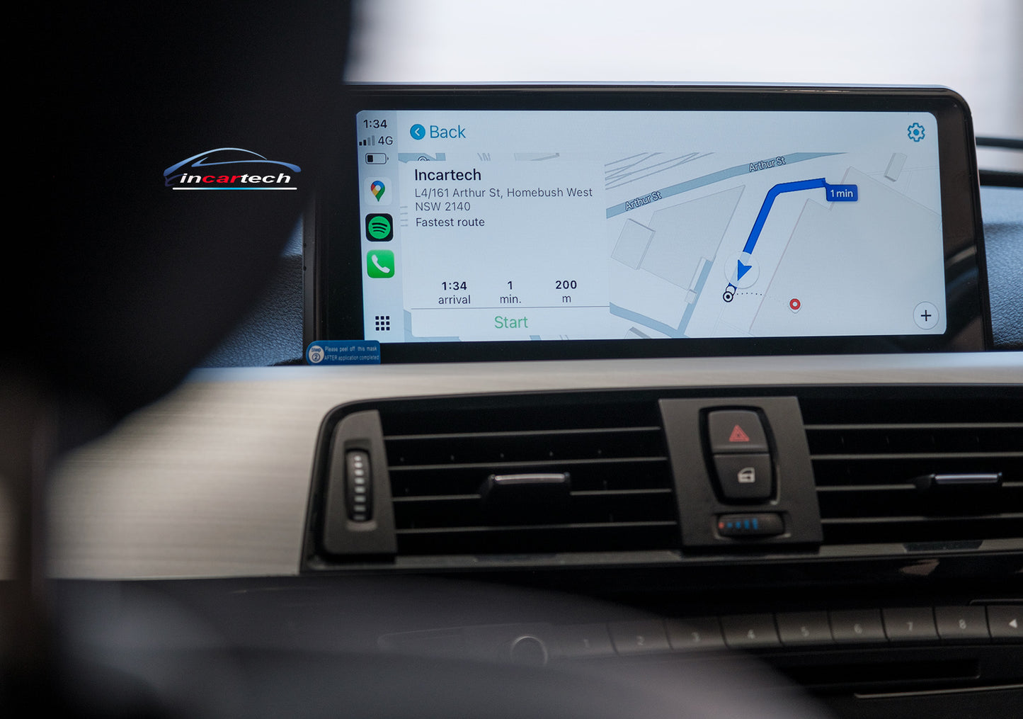 BMW 4 Series/M4 10-19 (F32 F33 F36 F82) touchscreen screen upgrade stereo wireless Carplay android auto