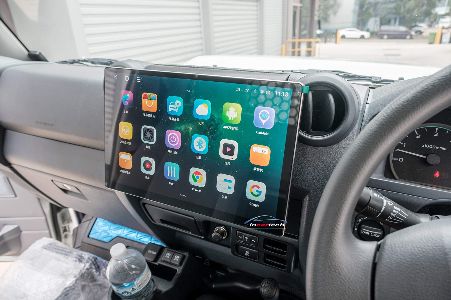 Toyota Landcruiser LC 70 76 78 79 Series 13.3" Touchscreen GPS Wireless CarPlay Android auto Headunit