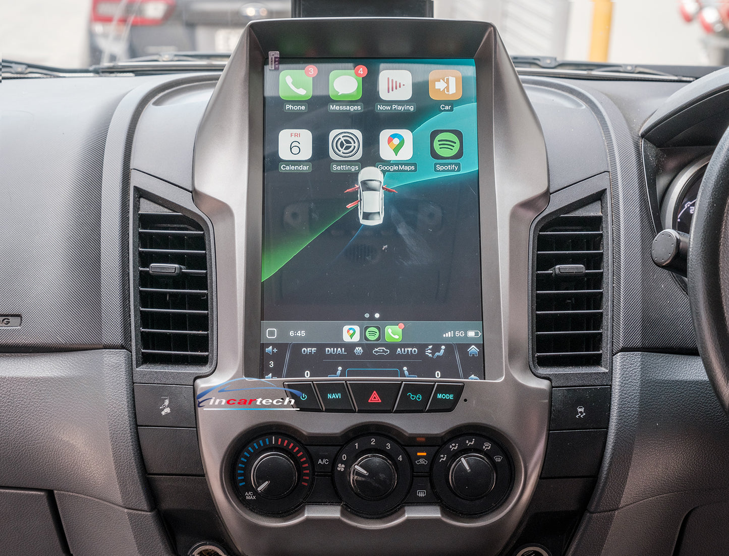 Ford Ranger 2011-2016 12.1“ vertical Touchscreen Wireless Apple CarPlay Android Auto GPS Bluetooth