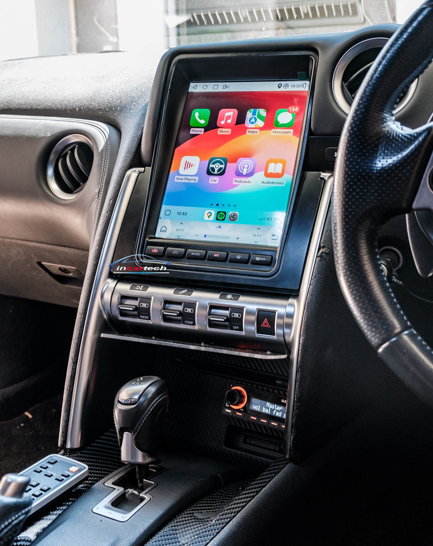 Nissan GTR GT-R GTR 2007-2015 10.25" Tesla Style Stereo Wireless CarPlay Android Auto