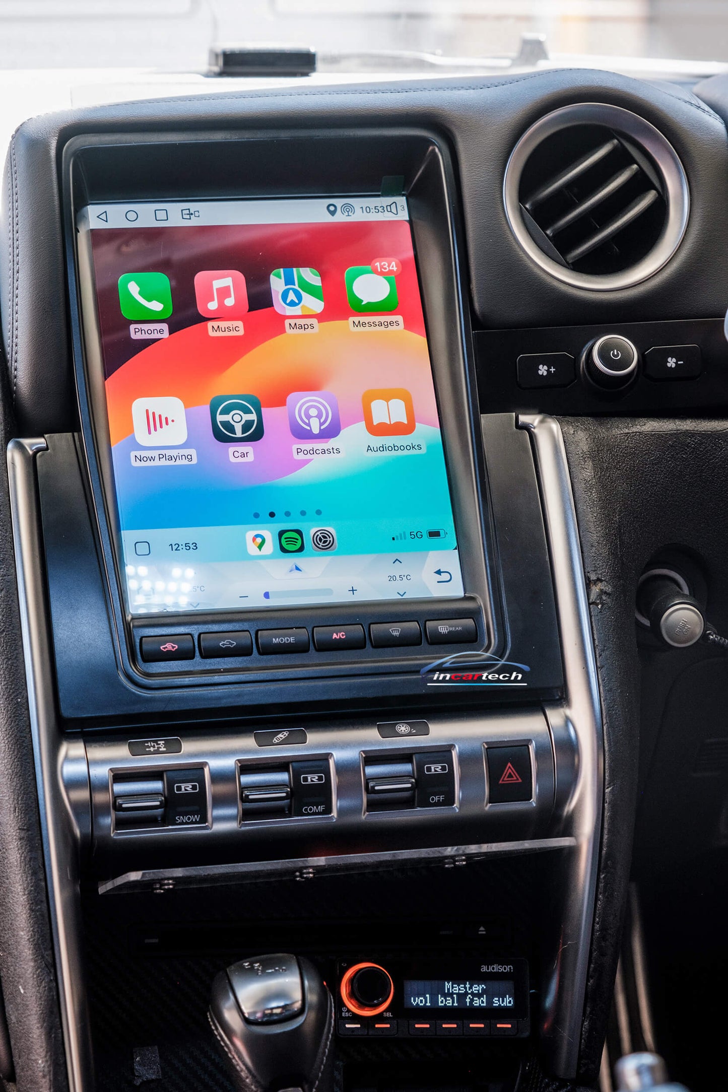 Nissan GTR GT-R 2007-2015 10.25" Tesla Style Radio Auto Stereo Wireless CarPlay Android Auto