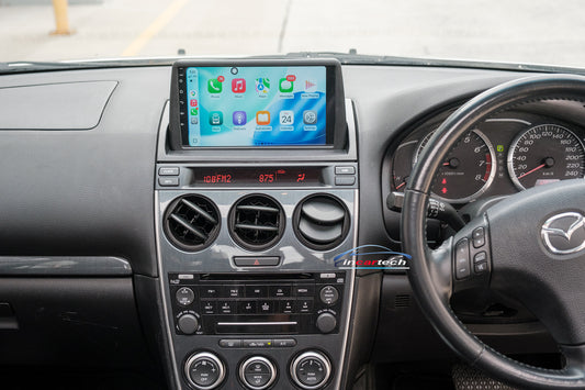 Mazda 6 2002-2008 GG GY Radio GPS wireless CarPlay Android Auto Top mount Head Unit stereo