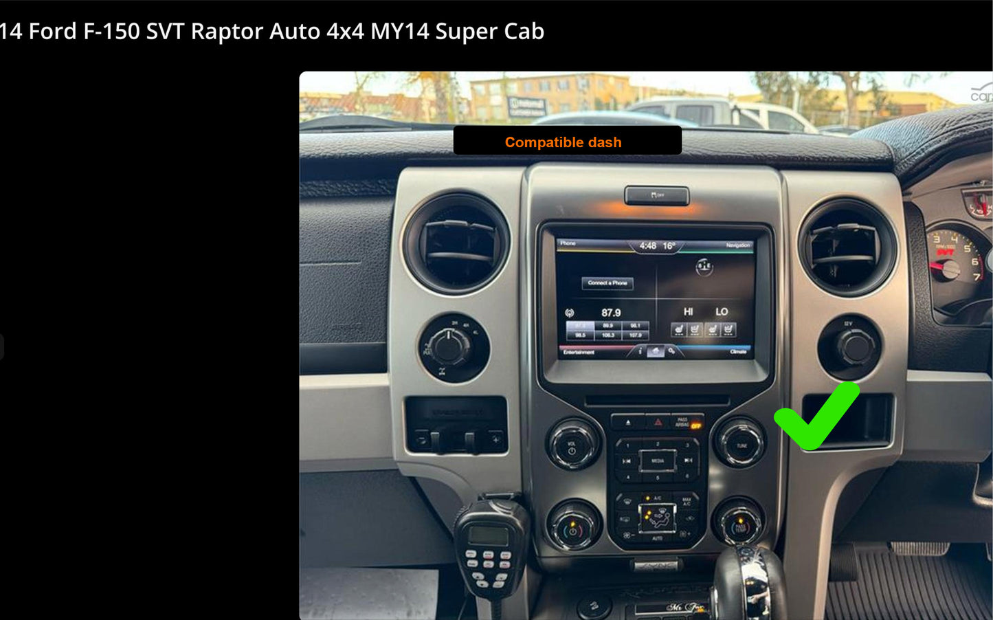 Ford F150 2009-2014 14.4 inch Wireless Apple CarPlay Android Auto GPS Bluetooth