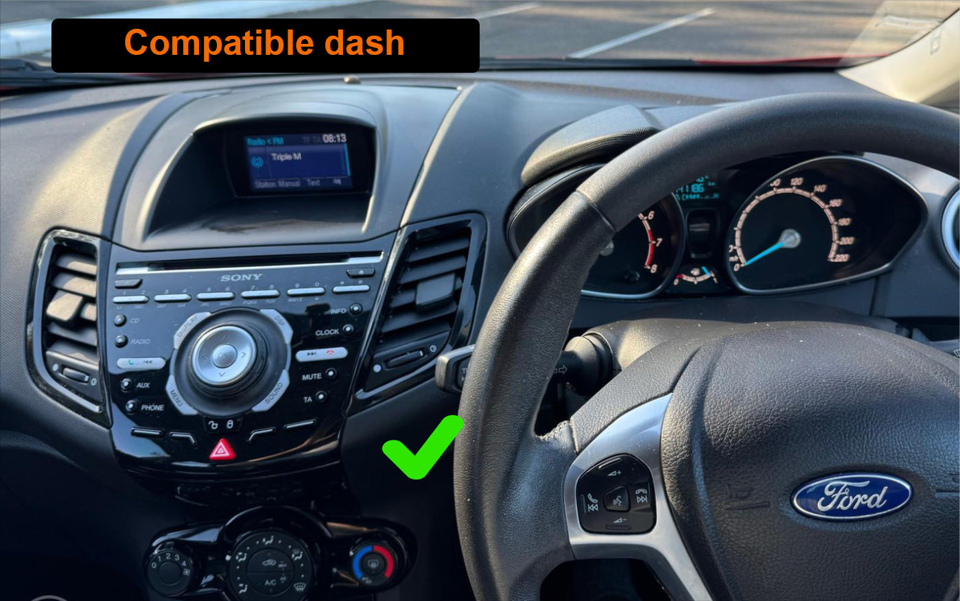 Ford Fiesta 2008-2018 9.7 inch vertical Touchscreen Wireless Apple CarPlay Android Auto GPS Bluetooth