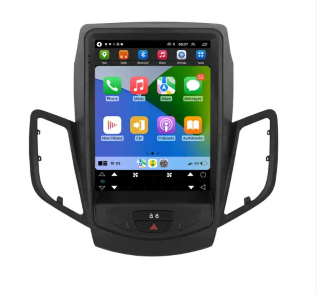 Ford Fiesta 2008-2018 9.7 inch vertical Touchscreen Wireless Apple CarPlay Android Auto GPS Bluetooth