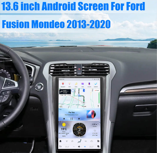 Ford Mondeo 2014-2019 13.6 inch vertical Touchscreen Wireless Apple CarPlay Android Auto GPS Bluetooth