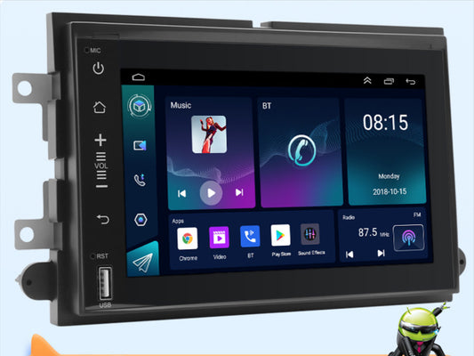 Ford Mustang 2005-2009 Touchscreen Wireless Apple CarPlay Android Auto GPS Bluetooth