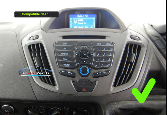Ford Transit 13-17 Custom stereo facia suit both 9 inch android and 7 inch Double din 2 din fascia frame