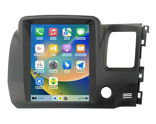 Honda Civic 2006-2011 12.1" Tesla Style Touchscreen GPS wireless CarPlay Android Auto HeadUnit