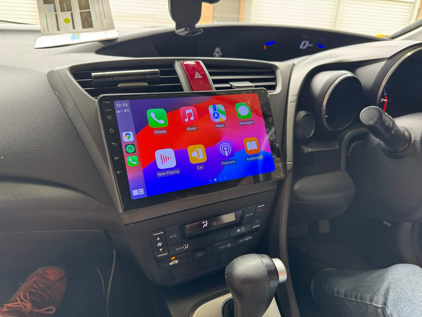 Honda Civic 2012-2016 hatch 9" Touchscreen GPS wireless CarPlay Android Auto HeadUnit screen