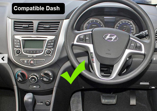 Hyundai Accent 2011-2020 stereo facia 9 inch android Double din 2 din fascia frame surround