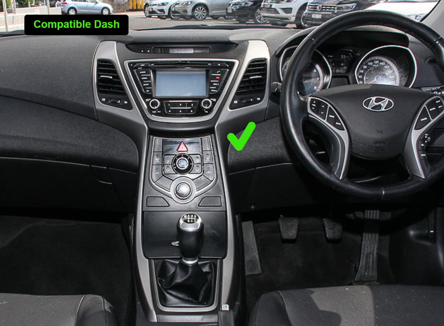 Hyundai Elantra 2011-2015 stereo facia 9 inch android fascia frame surround