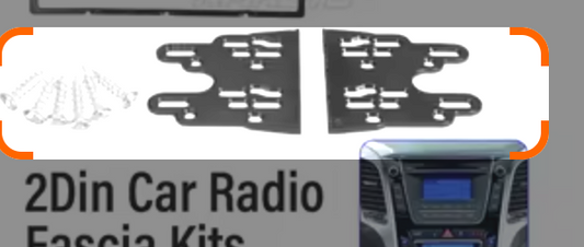 Hyundai i30 2013-2016 stereo facia 7 inch android Double din 2 din fascia frame surround