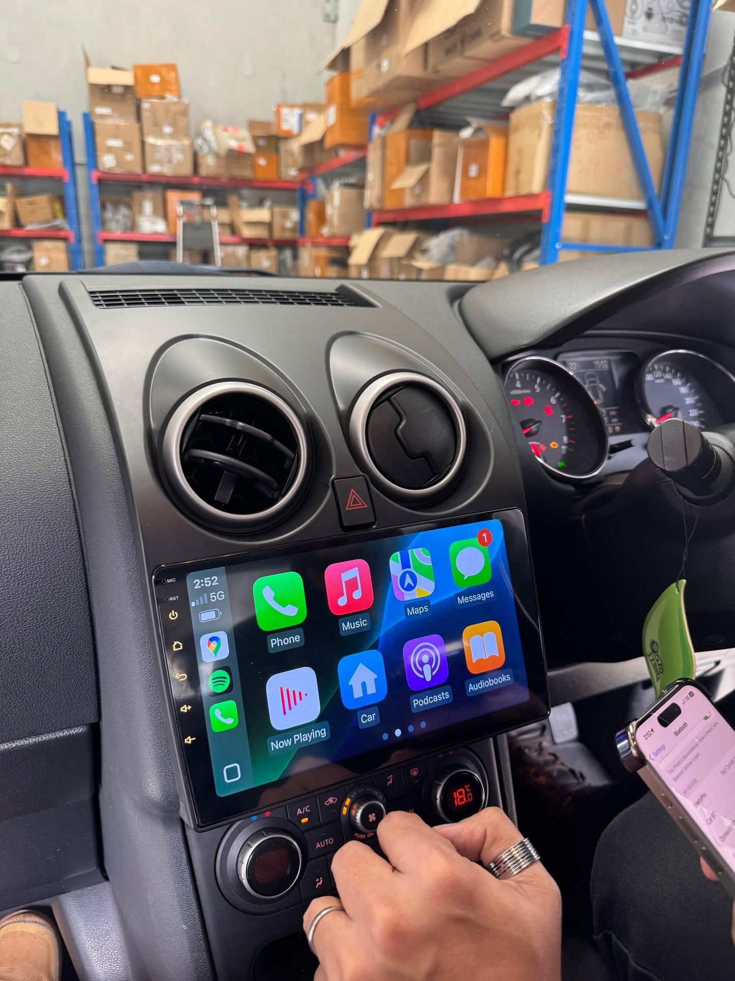 Nissan Dualis J10 2007-2013 Wireless Apple CarPlay Andriod Auto GPS Bluetooth Stereo