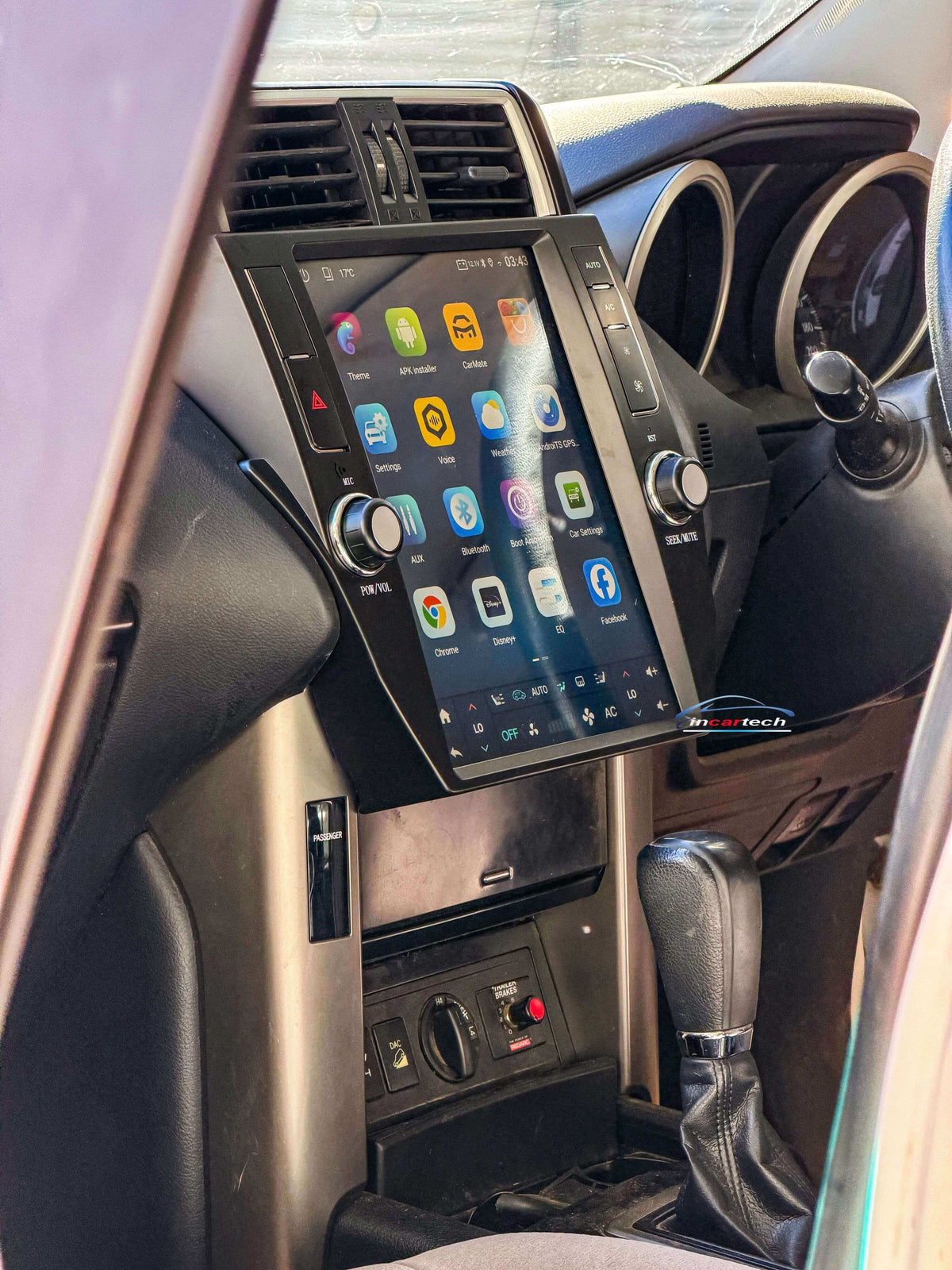 Suitable for Toyota Prado 150 14-18 12.1" Vertical Screen GPS Wireless Apple CarPlay Android Auto Stereo