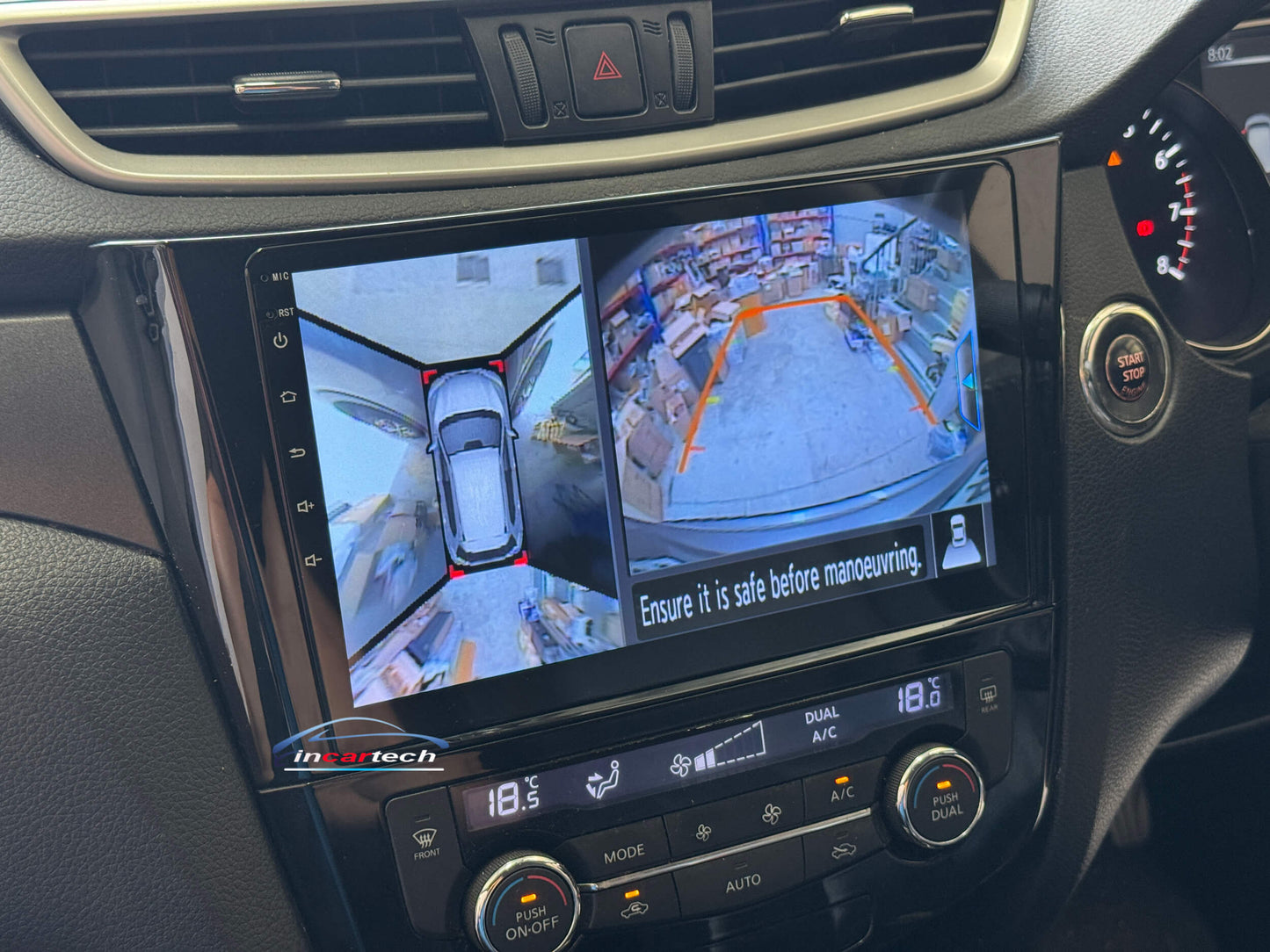 Nissan Xtrail 2014-2020 GPS Wireless Apple CarPlay Android Auto stereo DSP Support 360