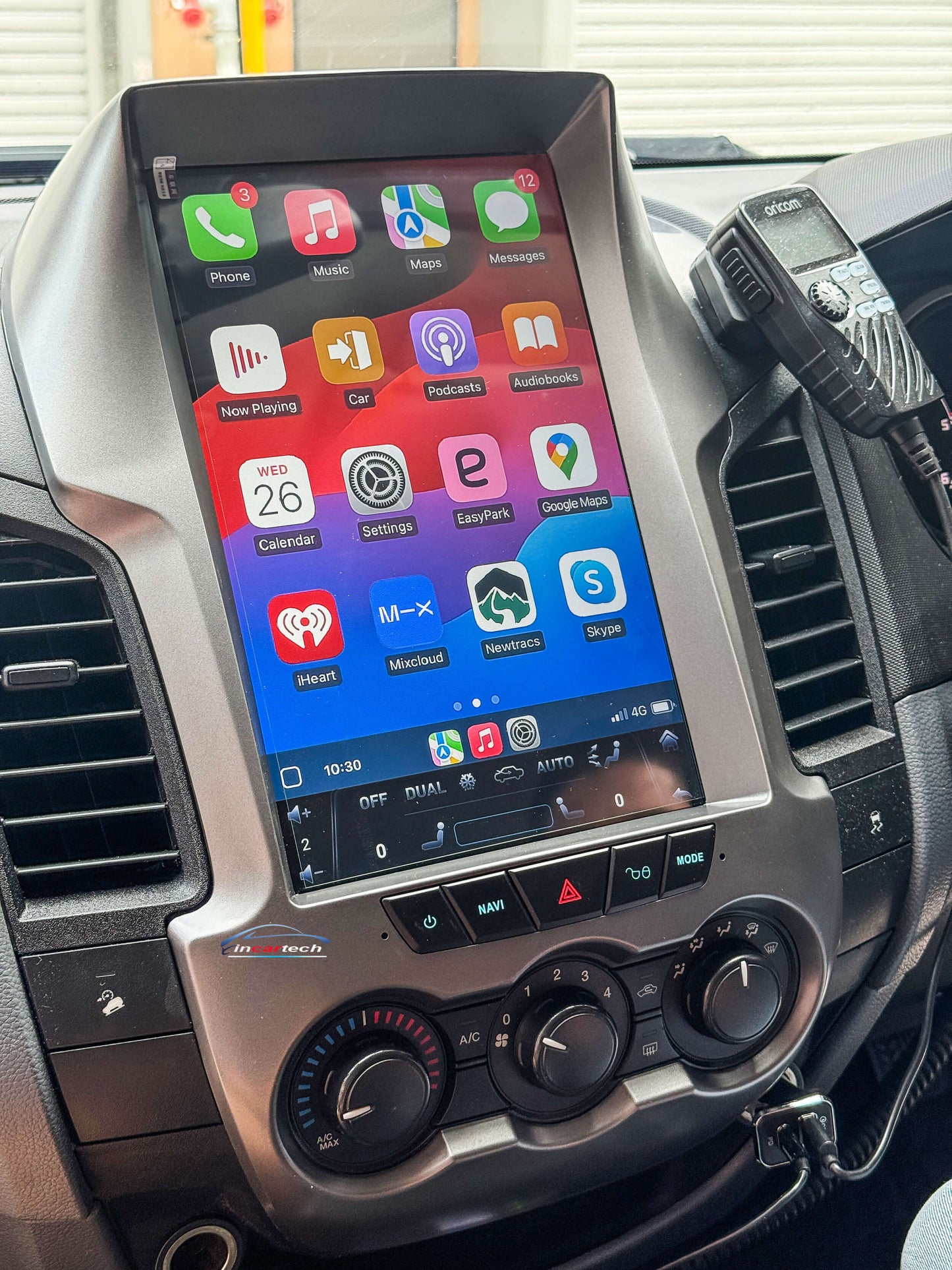 Ford Ranger 2011-2016 12.1“ vertical Touchscreen Wireless Apple CarPlay Android Auto GPS Bluetooth