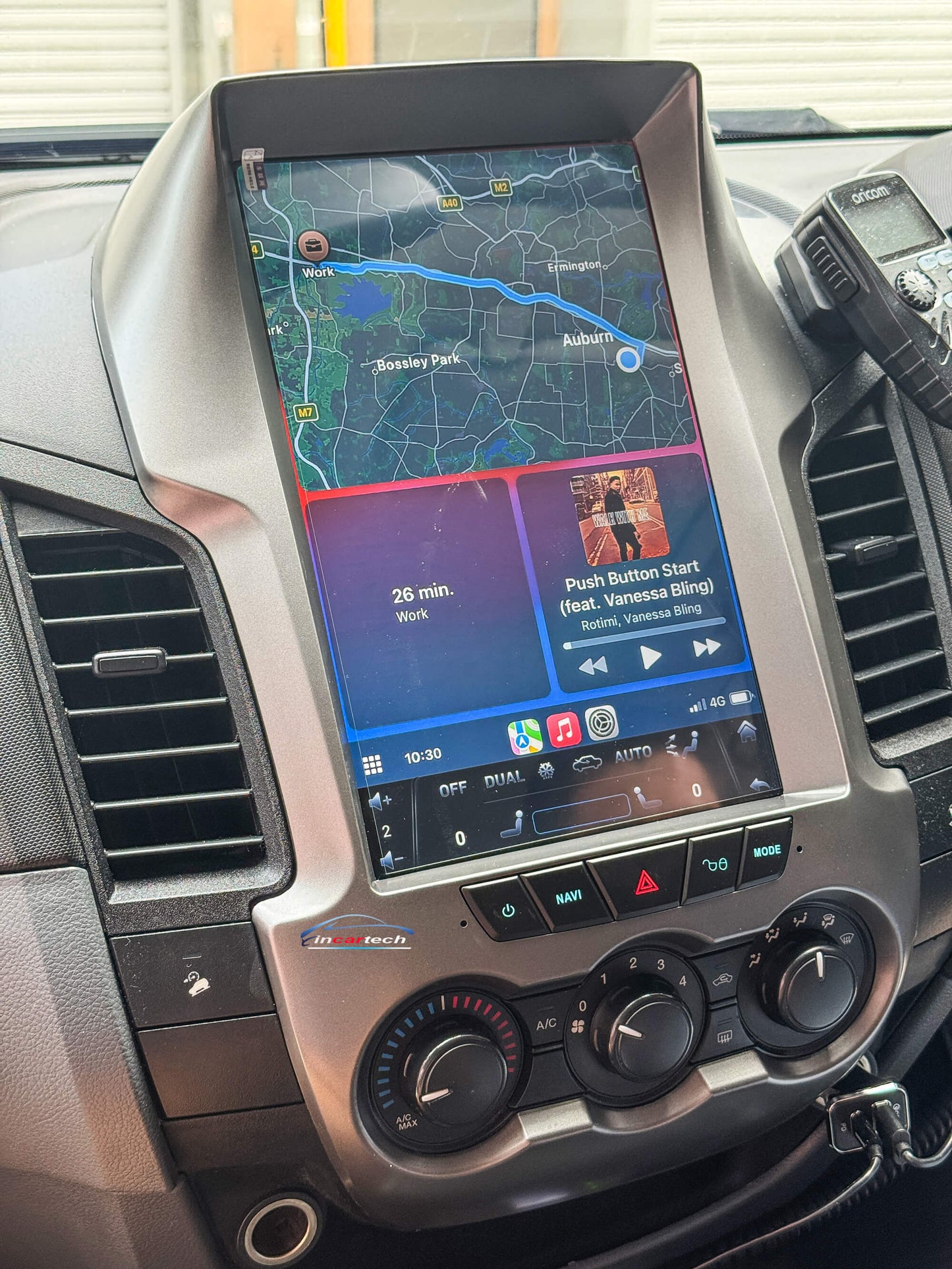 Ford Ranger 2011-2016 12.1“ vertical Touchscreen Wireless Apple CarPlay Android Auto GPS Bluetooth