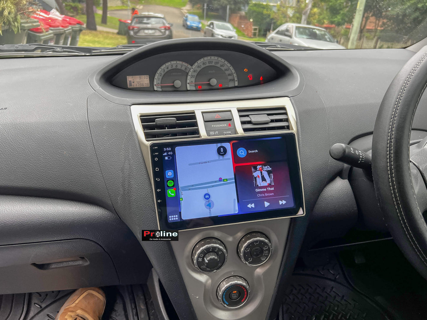 Toyota Yaris 2005-2013 Sedan 9" Wireless Apple CarPlay Andriod Auto GPS Bluetooth Stereo Radio