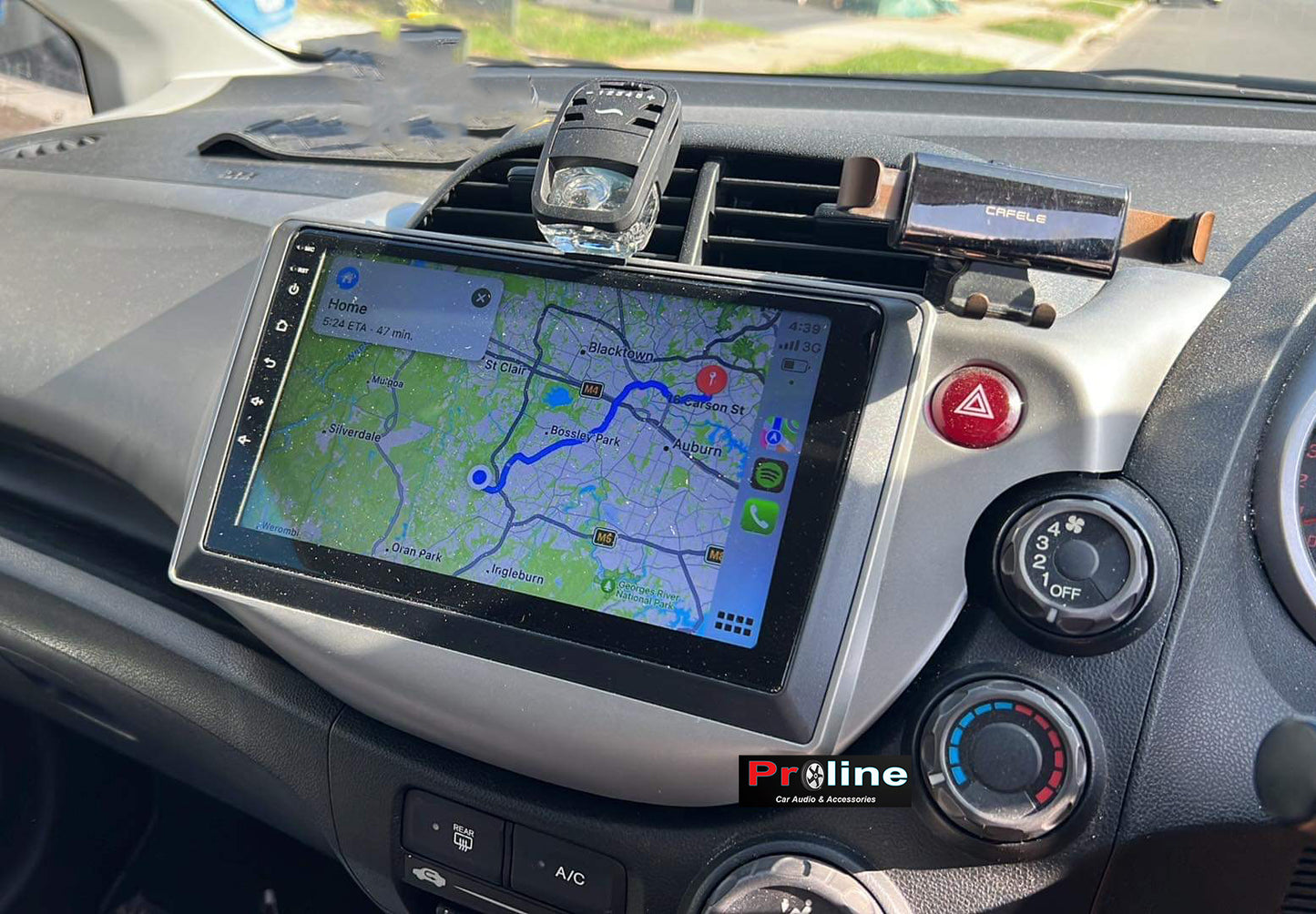 Honda Jazz 2009-2013 10" GPS Apple CarPlay Android Auto Navigation HeadUnit screen