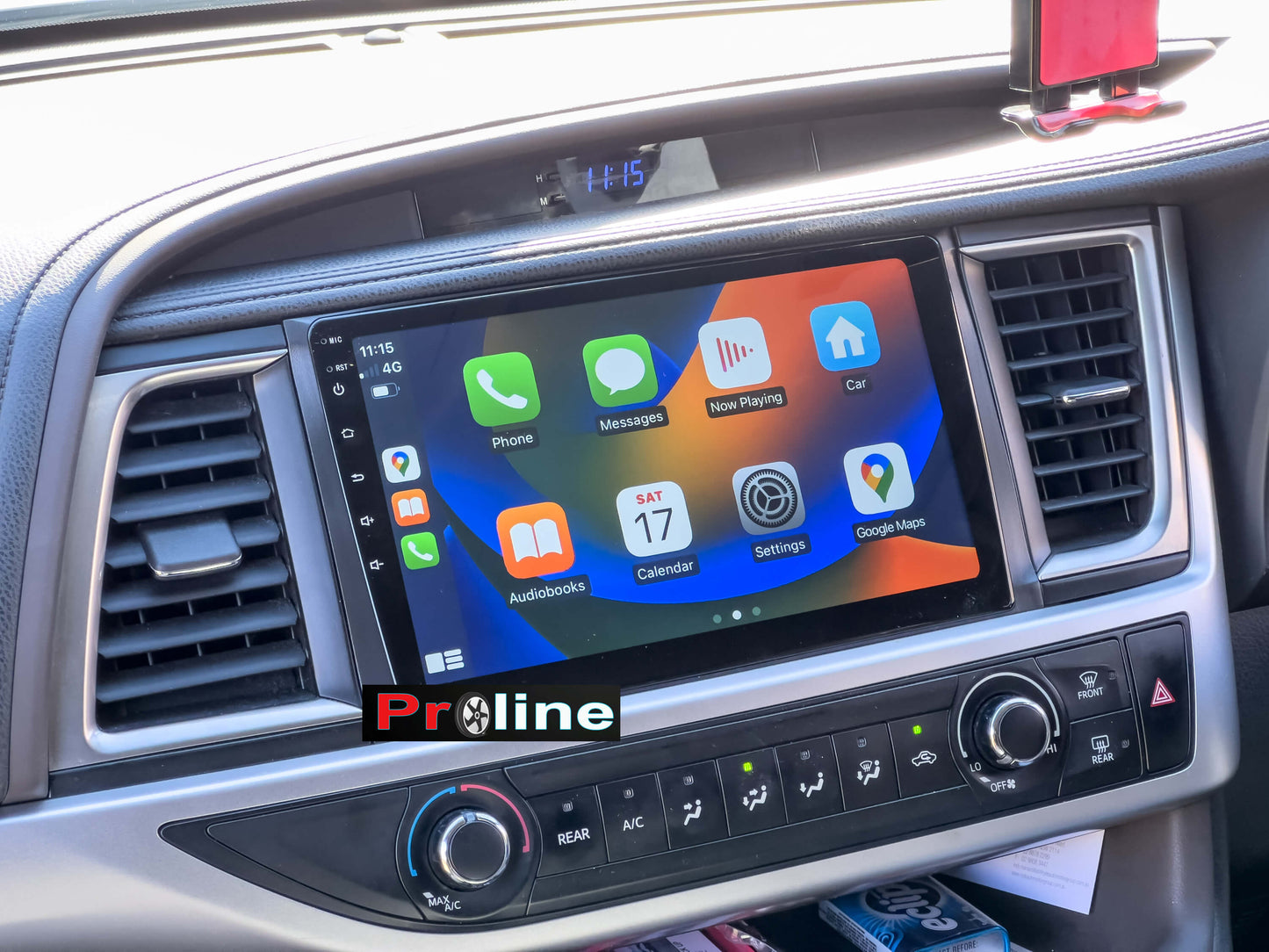 Toyota Kluger 2015-2021 GPS Bluetooth Wireless Apple CarPlay android auto 10" Touchscreen