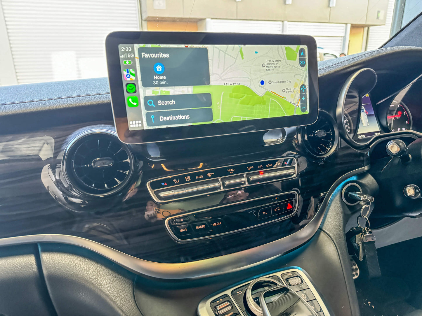 Mercedes Benz V CLASS 15-20 (W477) 12.3" touchscreen upgrade stereo wireless Carplay android auto