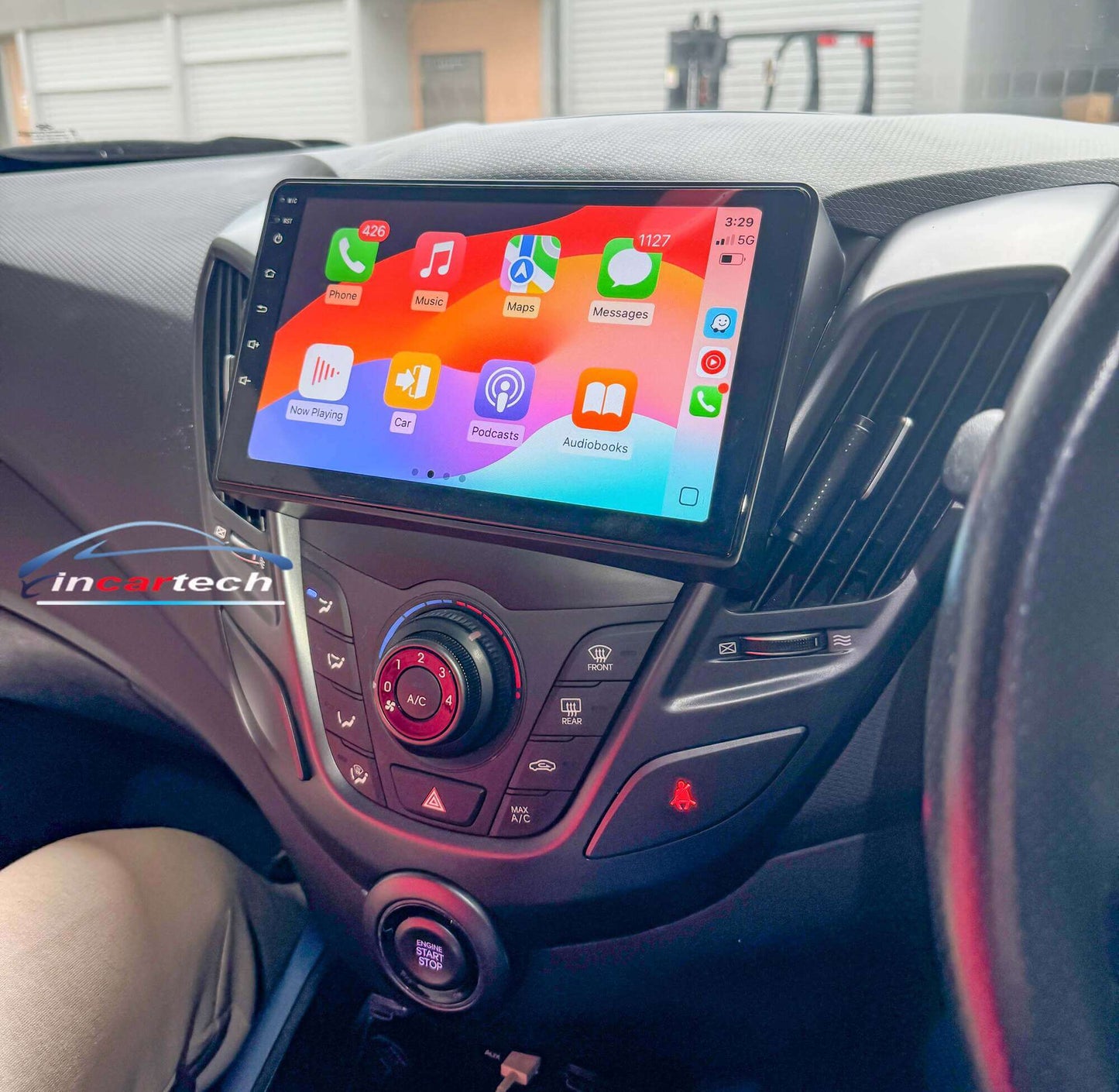 Hyundai Veloster 2011-2020 9" touchscreen GPS wireless CarPlay Android Auto Stereo Radio Support Amp