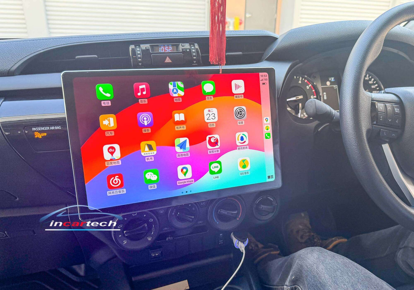 Toyota Hilux Workmate SR5 SR Workmate 13.3 inch 2015-2023 GPS Wireless Apple Carplay Stereo GPS SatNav android auto