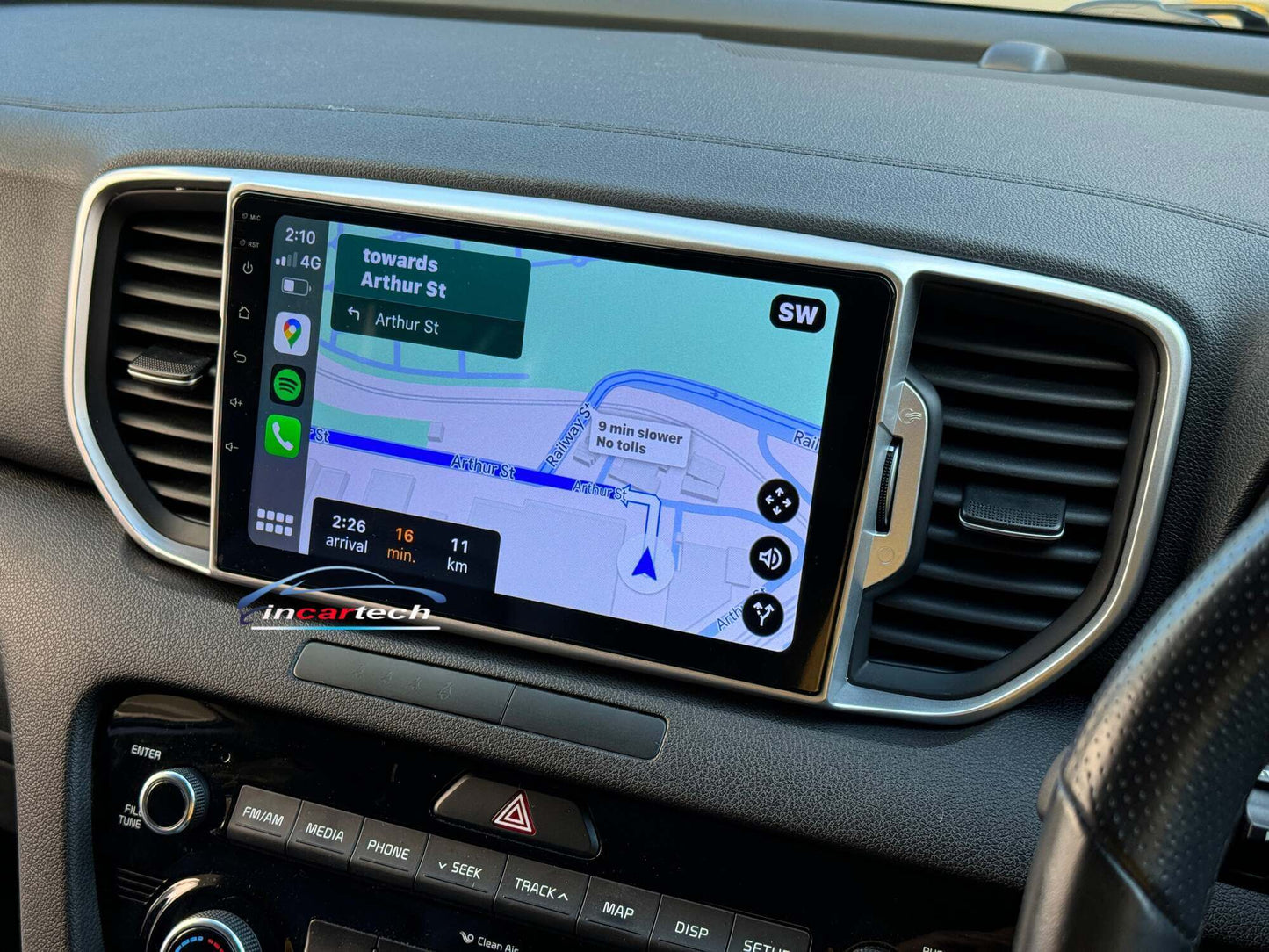 Kia Sportage 2015-2018 Wireless Apple CarPlay Android auto GPS Stereo Radio headunit