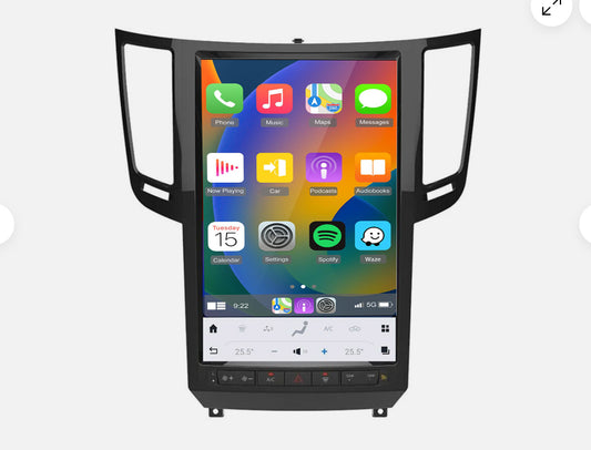 Infiniti QX70 13-19 GPS 14.4"Tesla Style touchscreen Wireless CarPlay Android Auto stereo